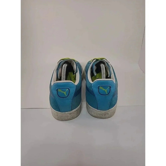 Puma SUEDE Classic Sprayed Fluo Blue Punch Size 10.5 - Picture 4 of 9